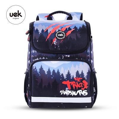 China Waterproof Uek Kids New Design Cartoon Dinosaur Daily Life Boys Backpack For Kids Student School Bag for sale