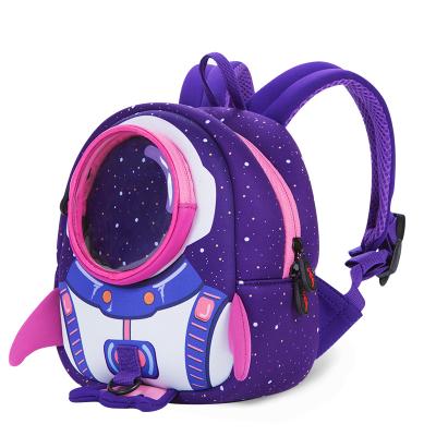 China Waterproof UEK Kids Mini Anti-lost Child Backpack Rocket Backpack For Children for sale