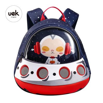 China Uek waterproof kids new style anti-lost cartoon UFO waterproof school bag Christmas gift cartoon bag for kids for sale