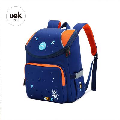 China Uek waterproof kids blue starsky school bag leisure bag blue children backpack student school bag for sale