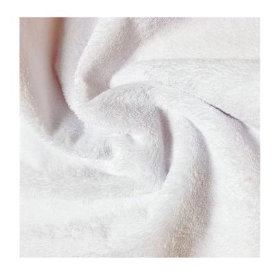 China Dye Breathable Single 100% Polyester Coral Fleece Waterproof Fabric For Home Textile Bedding Products for sale