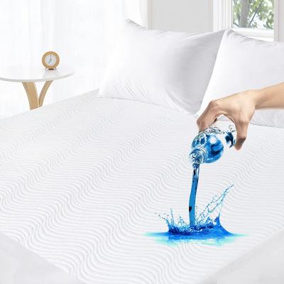 China King Size Waterproof Bed Cover Waterproof Insect Protector Stain-Release Insect Bed Mattress Cover for sale