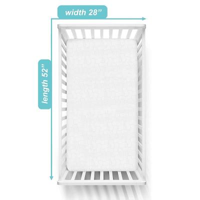 China Hot Selling Anti Dust Mite Amazon Crib Mattress Waterproof Fitted Encasement , Ultra Soft And Breathable Crib Mattress Pad for sale