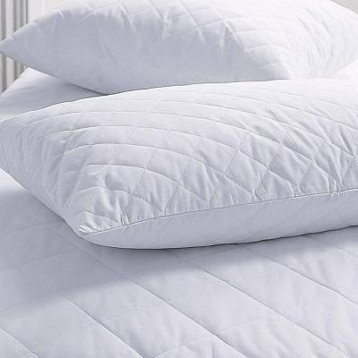 China Wholesale Custom Single Breathable Washable Protector Anti Dust Mites Pillow Protector Eco-friendly Quilted Pillow Cover for sale