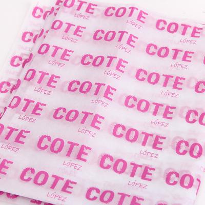 China Custom Logo Printing 17gsm Tissue Paper For Cosmetic Brand E-Commerce Packaging for sale