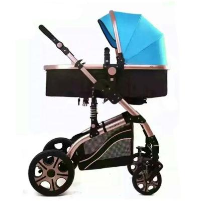 China Carry Baby Factory Wholesale High Density Pram Multifunctional Baby Stroller High Landscape Handle Reversible Bar Hardware for sale