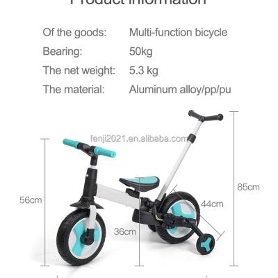 China Ride on Toy 2021 Wholesale Kids Pedal Bike Balance Bike Tricycle Baby Tricycle 3 in 1 for sale