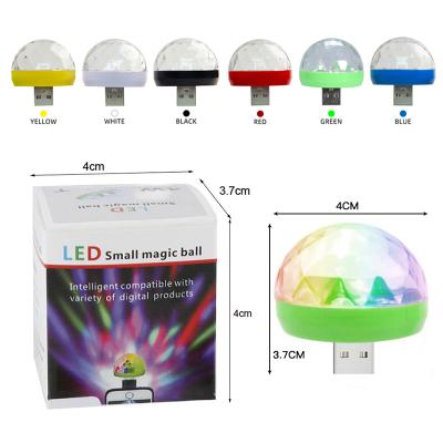 China Portable Party Control USB Disco Club Light Sound Star Crystal Magic Ball RGB Led Stage Lights for sale