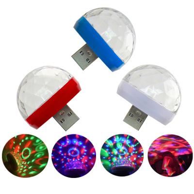 China Magic Small Party RGB DJ Mini Disco Light LED Ball Usb Car Atmosphere Light For Home/Party/KTV/Car Decoration for sale