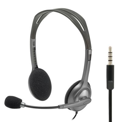 China Earphone Factory Price Logitech H111 Headphones Headsets Stereo for sale