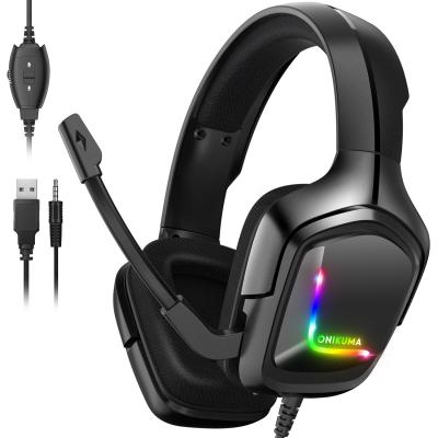 China Earphone Onikuma K20 3.5mm Stereo Gaming Headset With Microphones Gaming Headphones for sale