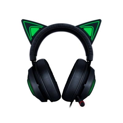 China Perfect Sound Good Quality Razer Kraken Kitty Edition Symphony RGB USB Wired Earphone Cable Length 1.3m Black Earphone for sale