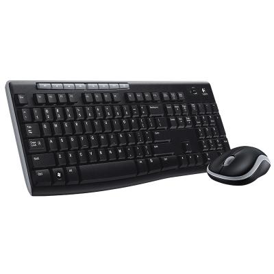 China Original metal logitech MK270 wireless keyboard mouse set multimedia keyboard optical mouse desktop for sale