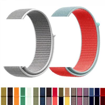 China Smart Watch Strap Breathable Sports Buckle Replacement Strap Nylon Strap For Apple Watch Band 40 44mm For iWatch Se 4 5 6 Series 3 for sale