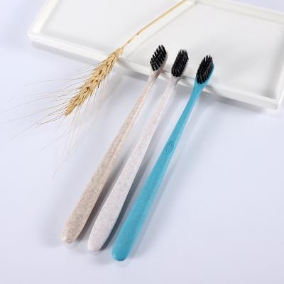 China Custom Eco Friendly Biodegradable Wheat Straw Tooothbrush for sale