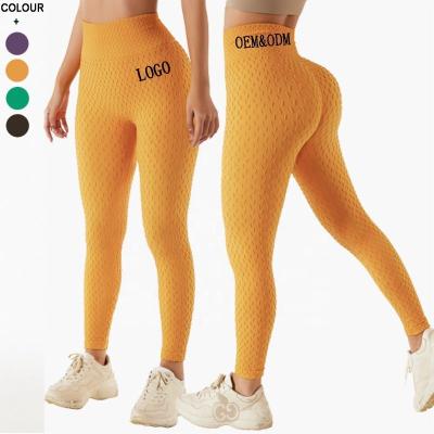 China Breathable Hot Sports Equipment High Waist Yoga Pants Women's Seamless Booty Lifting Lift Up Gym Leggings for sale