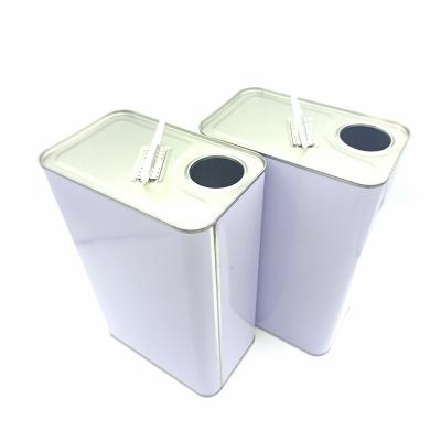 China Paint Cans Factory Price Wholesale Glue Tin Can With Lid Plastic Square Metal Tin Empty Paint Box for sale