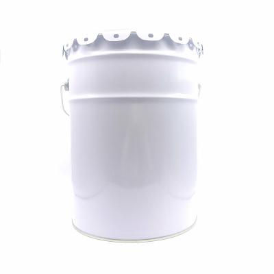 China Chemicals Pigments 20 Liter 5 Gallon Plants Straight Pin Tapered Lubricating Oil Metal Paint Tin Bucket for sale