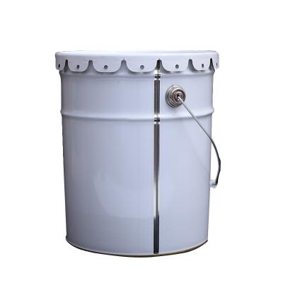 China Factory Direct Tapered 20 Chemical Dyes Liters Printing 5 Gallon Metal Bucket Paint Remover Toilet for sale