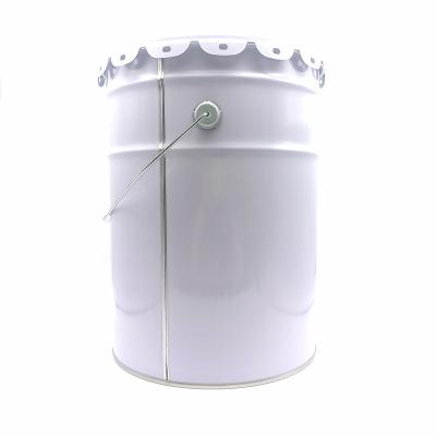 China Chemicals Pigments 5 Gallon Cheap Price Conical Tinplate Metal Paint Pail With Lid for sale