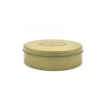 China Round Food Grade Gift Tin Box Cookie Tin Box Spot Internal And External Printing Tin Box Color Customization for sale