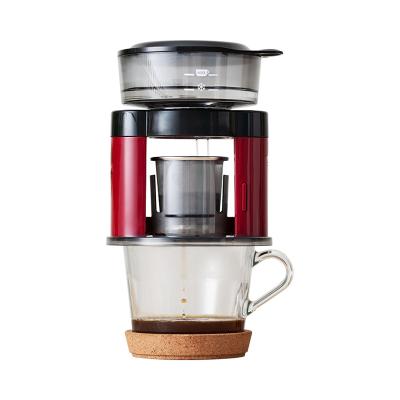 China Coffee Hotel Selling Portable Drip Coffee Maker Small 2 Mini Cup Drip Machine Household Mechanical Hot Fancy Switch for sale