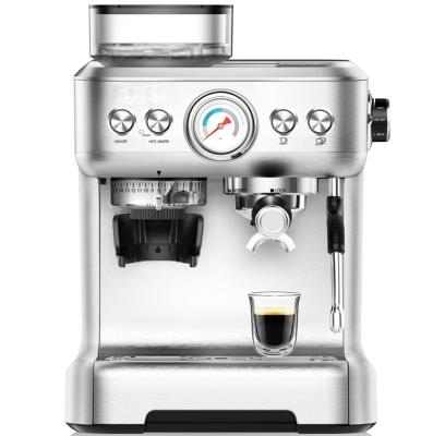 China Hotel Good Quality Multi-use Coffee Espresso With Bean Grinder Automatic Commercial 1500w Coffee Machine With Grinder for sale