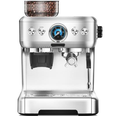 China Hotel Good Quality Multi-use Coffee Espresso With Bean Grinder Automatic Commercial 1500w Home Coffee Espresso Machine With Grinder for sale