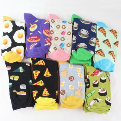 China Men/Women Non-slip Anti-skid Happy Funny Socks With Print Art Cute Winter Socks Ladies With Avocado Sushi Food Cotton Fashion Harajuku Socks for sale