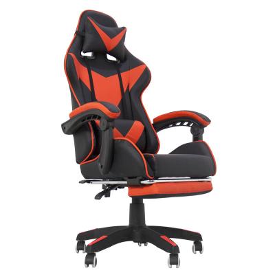 China Adjustable (height) wholesale computer Reclin Leather Pc Racing game office chair PC Sillas Gamer Gaming Chair With Foofrest for sale