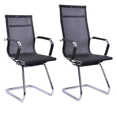 China Cooling Cheap Customization Ergonomic Mesh Meeting Chair Executive Swivel Metal Leg Arched Office Chair for sale