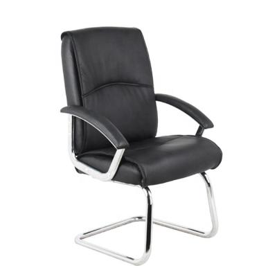 China Other Factory Leather Conference Chair Mid-Back Ergonomic Executive Computer Arched Office Chair for sale