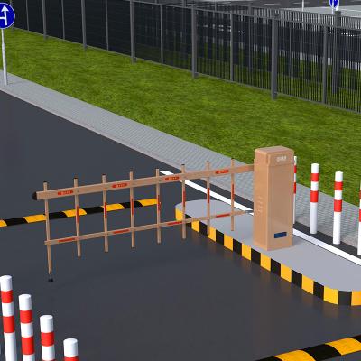 China Anti-Corrosion Adjustable Brushless DC Motor Automatic Barrier 24V Barrier Gate Parking Speed ​​Barrier Road Traffic Rfid Rfid Boom Barrier Gate for sale