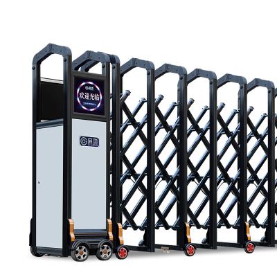 China Easily Assembled Customize Heavy Duty Aluminum Motor Retractable Barrier Auto Telescopic Sliding Heavy Duty Slide Gate for sale