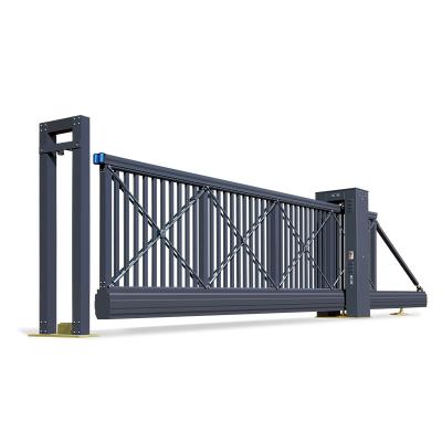 China High Quality Custom Modern Design Price Easily Assembled Metal Iron Automatic Aluminum Aluminum To Sliding Electric Swing Gates Drawing Driveway for sale