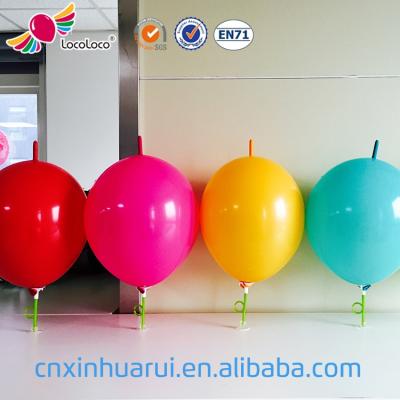 China Gift Toy Wholesale Gift Toy 100% Natural Latex Tail Balloons Link O Nut Decorative Latex Balloon for sale