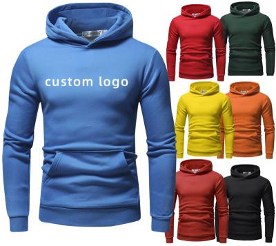 China QUICK DRY custom men's sweater custom LOGO solid color long sleeve round sweatshirt pullover neck hoodie for sale