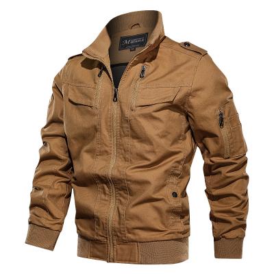 China Wholesale High Quality Plus Size Men's Casual Jacket Men's Cotton Coveralls Outdoor Flight Jacket Tops for sale