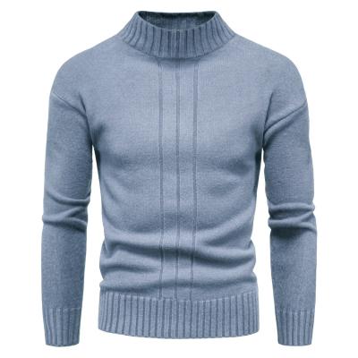 China Anti-pilling Men's Knitwear Men's Casual Turtle Half Neck Sweater Base for sale