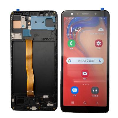 China Mobile Phone Screen Repair Service Mobile Phone Broken Display Screen For Samsung Galaxy A750 A7-2018 LCD Touch Screen Digitizer Assembly for sale