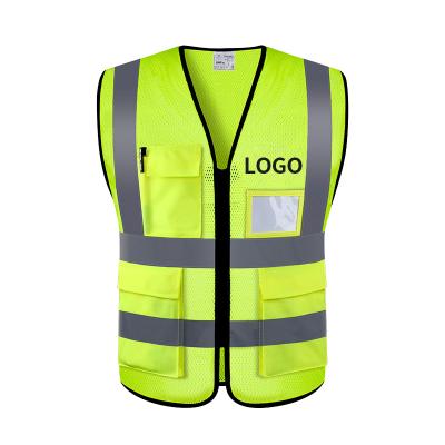 China Multi Pockets Hi Vis Reflective Mesh Breathable Road Safety Workplace Safety Workwear for sale