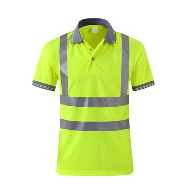 China High Hi Vis Polo Reflective T-Shirts Safety Work Safety Work Construction Reflective Shirts for sale