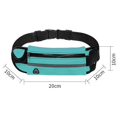 China Hot Selling Amazon Reflective Fabric Outdoor Sports Waterproof Increase Waist Belt Running Sports Bag Reflective Recycling Bag With Water Bottle Holder for sale