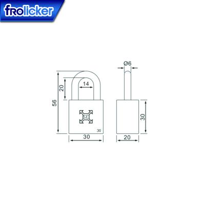 China Quality Assurance Silver Padlock For Portable Door Security Metal Padlocks Waterproof With Key 3cm for sale