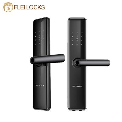 China Durable Mobile High Security Anti Theft Remote Control Biometric Fingerprint Locks Digital Screen Smart Touch Electronic Keyless Smart Door Lock for sale