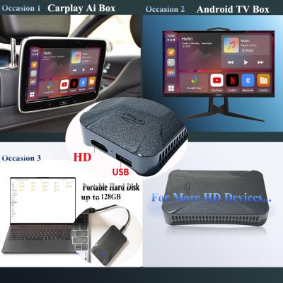 China New NEW China-chic AI android carplay box for Volkswagen Cadillac auto carplay and android wireless with 64GB HD output for sale