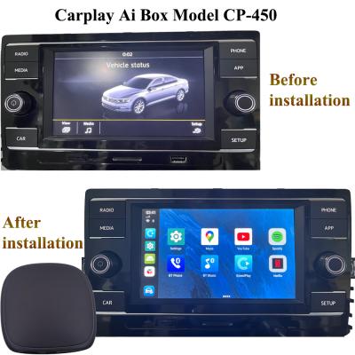 China China-chic New CP-450 Car AI Smart Box for Volkswagen Toyota Carplay Universal Car to Android 4+64GB for sale