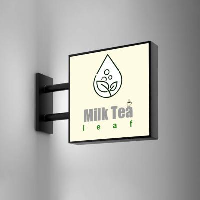 China Aluminum Shop Sign Panels For Shops LED Light Box Signage Light Up Sign For Logo Outdoor Wall Sign Light for sale