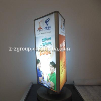 China Bright And Eye Catching Side LED Acrylic Light Box Plastic Triangle Light Box Manufacturer for sale