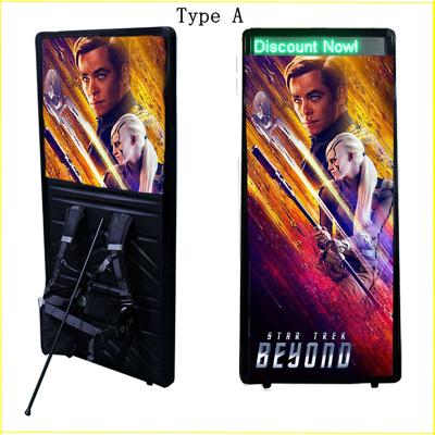 China Outdoor 3d Digital Walking Battery Operated Led Billboard Advertising Portable Electronic Display Light Box Backpack Billboard For Outdoor for sale